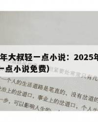 2025年大叔轻一点小说：2025年（大叔轻一点小说免费）
