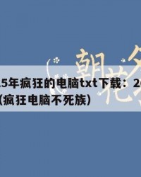 2025年疯狂的电脑txt下载：2025年（疯狂电脑不死族）