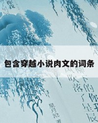 包含穿越小说肉文的词条