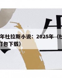2025年杜拉斯小说：2025年（杜拉斯小说打包下载）