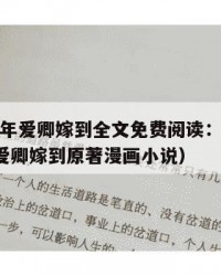 2025年爱卿嫁到全文免费阅读：2025年（爱卿嫁到原著漫画小说）