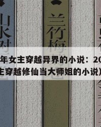 2025年女主穿越异界的小说：2025年（女主穿越修仙当大师姐的小说）