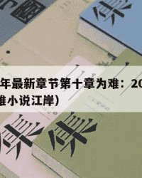 2025年最新章节第十章为难：2025年（为难小说江岸）