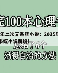 2025年二次元系统小说：2025年（二次元系统小说解说）