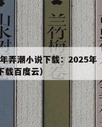 2025年弄潮小说下载：2025年（弄潮小说下载百度云）
