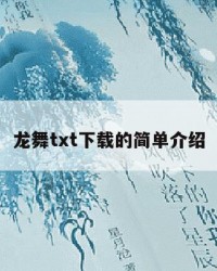 龙舞txt下载的简单介绍