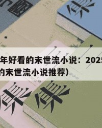 2025年好看的末世流小说：2025年（好看的末世流小说推荐）