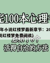 2025年小说红楼梦最新章节：2025年（小说红楼梦免费阅读）