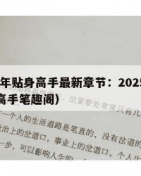 2025年贴身高手最新章节：2025年（贴身高手笔趣阁）