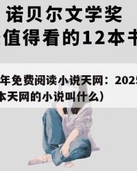 2025年免费阅读小说天网：2025年（有一本天网的小说叫什么）