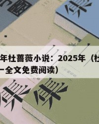 2025年杜蔷薇小说：2025年（杜蔷薇萧十一全文免费阅读）