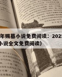2025年赐墓小说免费阅读：2025年（赐婚小说全文免费阅读）