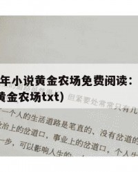 2025年小说黄金农场免费阅读：2025年（黄金农场txt）